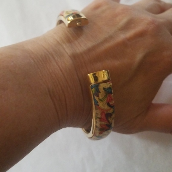 Vintage Florentine Decoupage bracelet - Picture 2 of 6